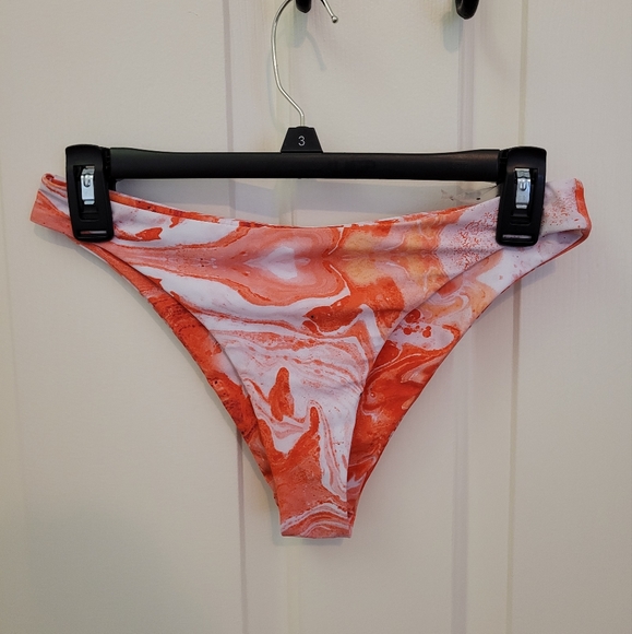 Shein Coral Marble Strapless Bikini - Picture 5 of 7